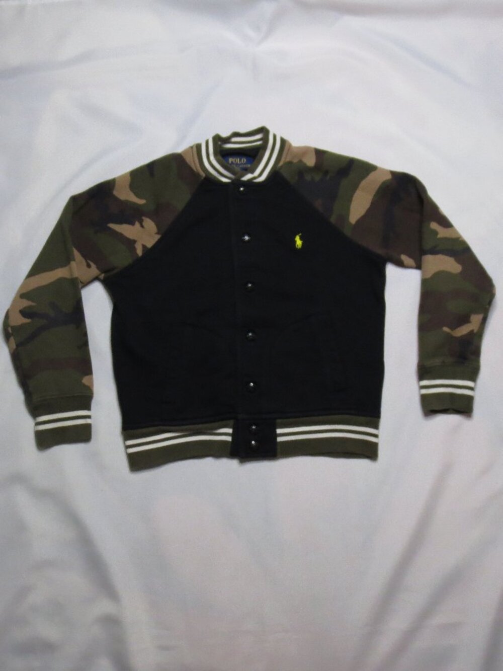 POLO RALPH LAUREN boys JACKET camo COAT bomber RINGER SIZE M 10/12